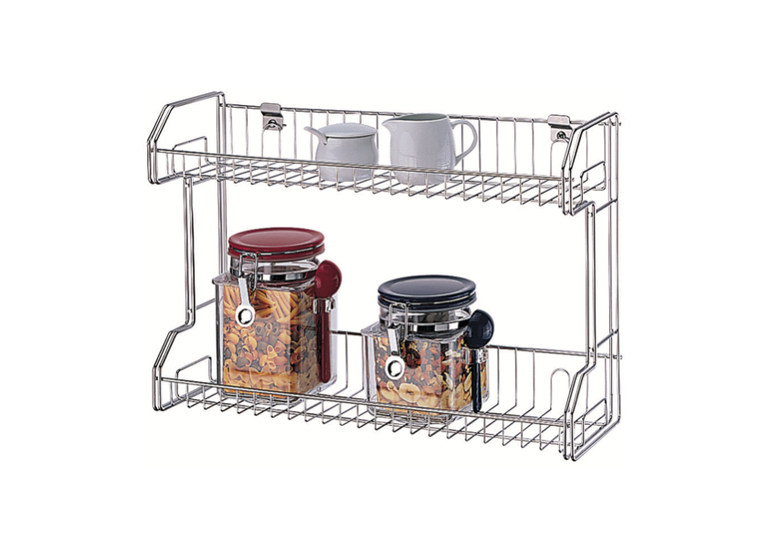 CS3117B Stainless Steel 2 Tier Spice Rack